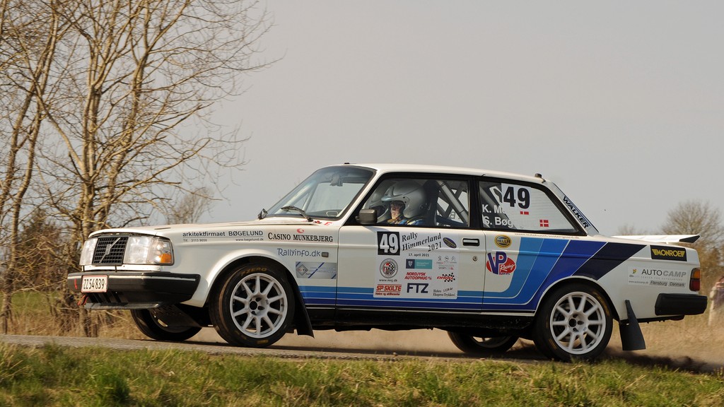 Kurt Mejer og Steen Bøgelund på vej mod klassesejren i årets første DM-rally
(Foto: rallypics.dk / Viggo Johansen)